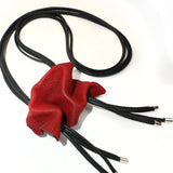 Long eye-catching necklace red