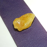Leather cuff with natural Amber