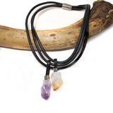 Elegant contemporary necklace with healing stones