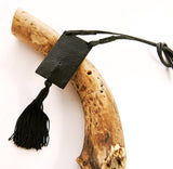 Long Tribal Necklace with Animal Print