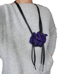 Long purple necklace