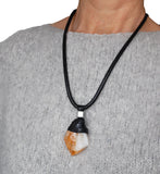 Citrine crystal pendant