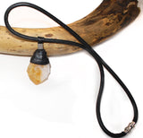 Citrine crystal pendant