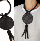 Black statement necklace