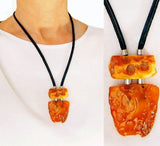 Elegant Baltic Amber necklace, contemporary Amber necklace