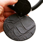 Chunky necklace /orange-black/