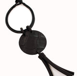 Black oversize necklace