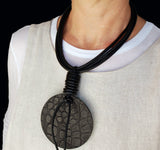 Avant-garde oversize  minimalist necklace