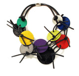 Fun colorful statement necklace