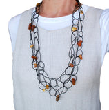 Unusual versatile Amber necklace