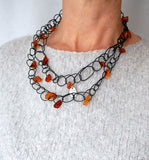 Unusual versatile Amber necklace