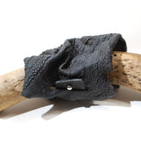 Sculptural Hand-Painted Cuff Bracelet — Bold Statement Jewelry