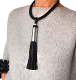 Short contemporary geometric necklace