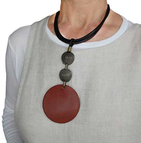 Short contemporary tribal necklace