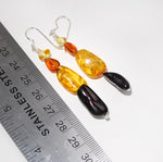 dangle amber earrings