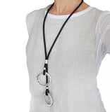 Contemporary long necklace, modern chunky necklace