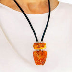 Elegant Baltic Amber necklace, contemporary Amber necklace