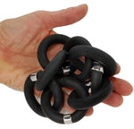 Bold Rubber Chain Cuff Bracelet