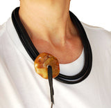 Asymmetrical Amber necklace