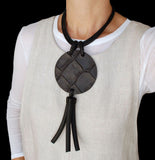 Black oversize necklace