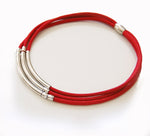 Simple red necklace