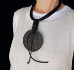 Avant-garde oversize  minimalist necklace